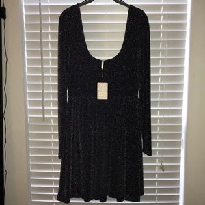 BNWT, Free People Dress in Midnight Blue, in Large